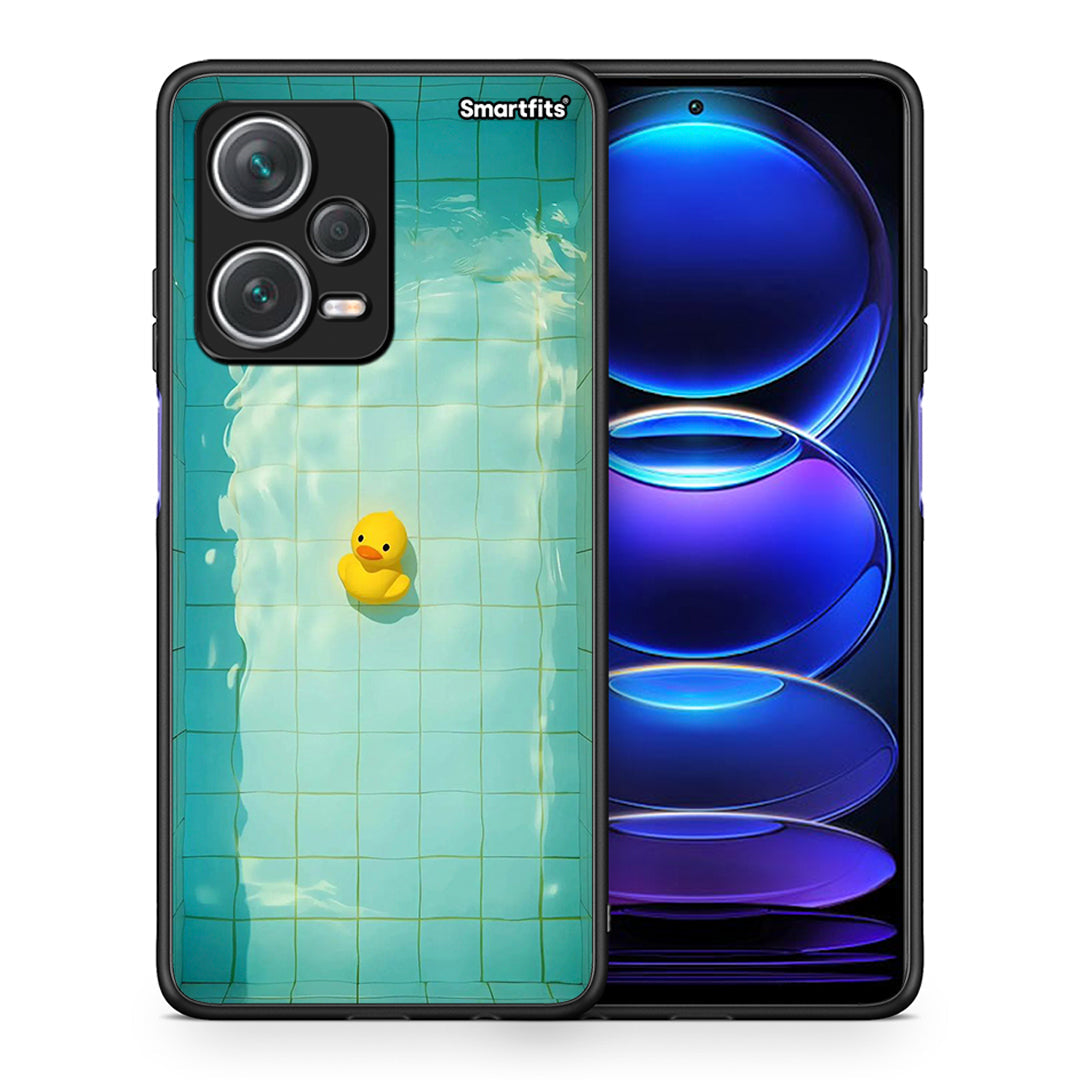 Θήκη Xiaomi Redmi Note 12 Pro+ / 12 Pro Discovery Yellow Duck από τη Smartfits με σχέδιο στο πίσω μέρος και μαύρο περίβλημα | Xiaomi Redmi Note 12 Pro+ / 12 Pro Discovery Yellow Duck case with colorful back and black bezels