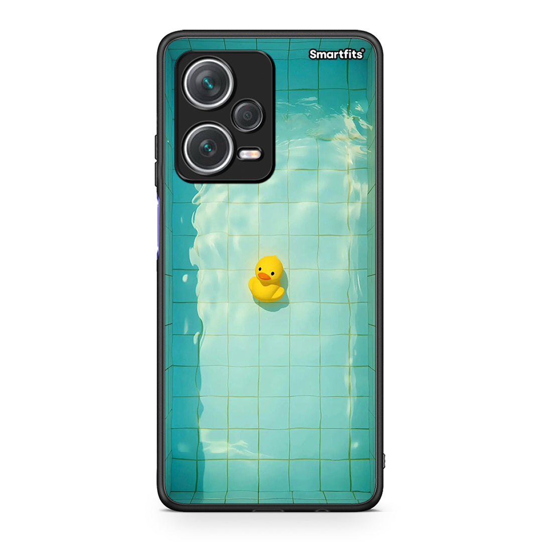 Xiaomi Redmi Note 12 Pro+ / 12 Pro Discovery Yellow Duck θήκη από τη Smartfits με σχέδιο στο πίσω μέρος και μαύρο περίβλημα | Smartphone case with colorful back and black bezels by Smartfits