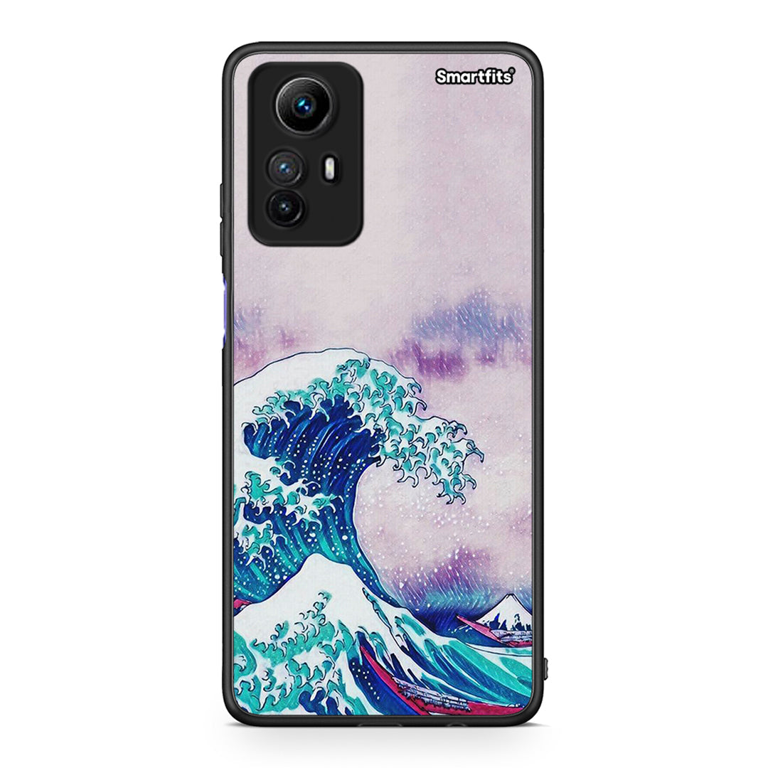 Θήκη Xiaomi Redmi Note 12S / Redmi K60 Pro Blue Waves από τη Smartfits με σχέδιο στο πίσω μέρος και μαύρο περίβλημα | Xiaomi Redmi Note 12S / Redmi K60 Pro Blue Waves Case with Colorful Back and Black Bezels