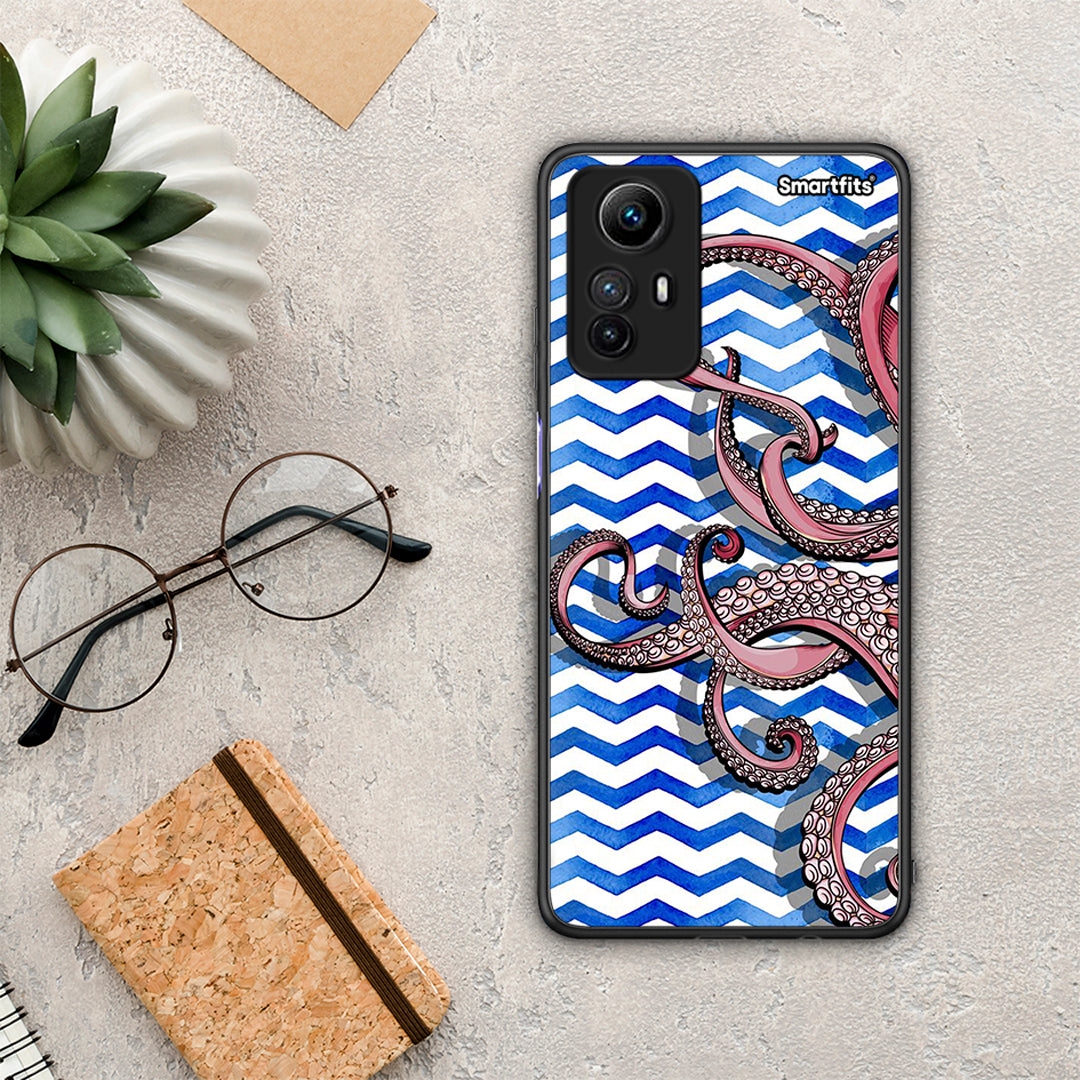 Θήκη Xiaomi Redmi Note 12S / Redmi K60 Pro Chevron Devilfish από τη Smartfits με σχέδιο στο πίσω μέρος και μαύρο περίβλημα | Xiaomi Redmi Note 12S / Redmi K60 Pro Chevron Devilfish Case with Colorful Back and Black Bezels