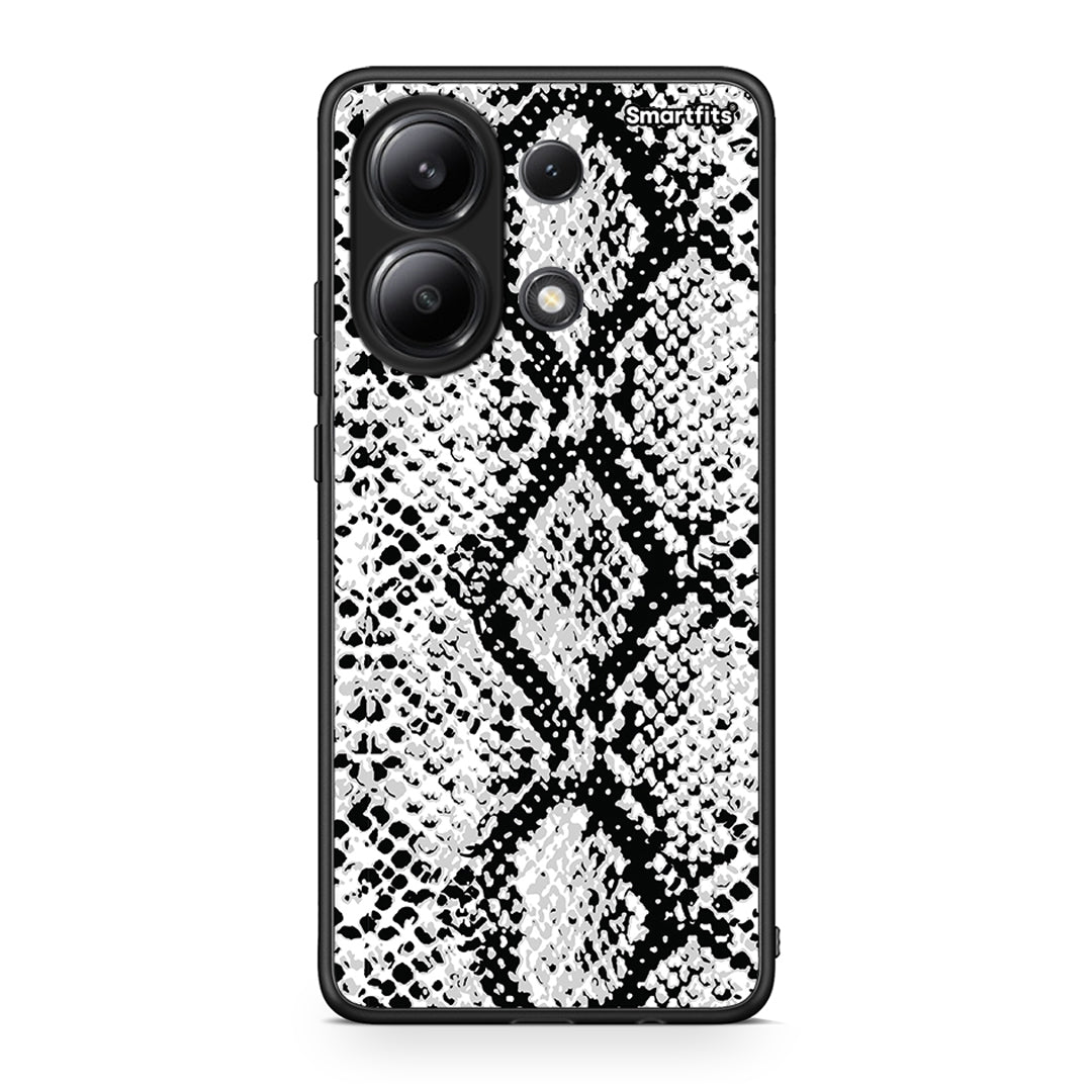 24 - Xiaomi Redmi Note 13 4G White Snake Animal case, cover, bumper