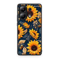 Thumbnail for Xiaomi Redmi Note 13 4G Autumn Sunflowers Θήκη από τη Smartfits με σχέδιο στο πίσω μέρος και μαύρο περίβλημα | Smartphone case with colorful back and black bezels by Smartfits