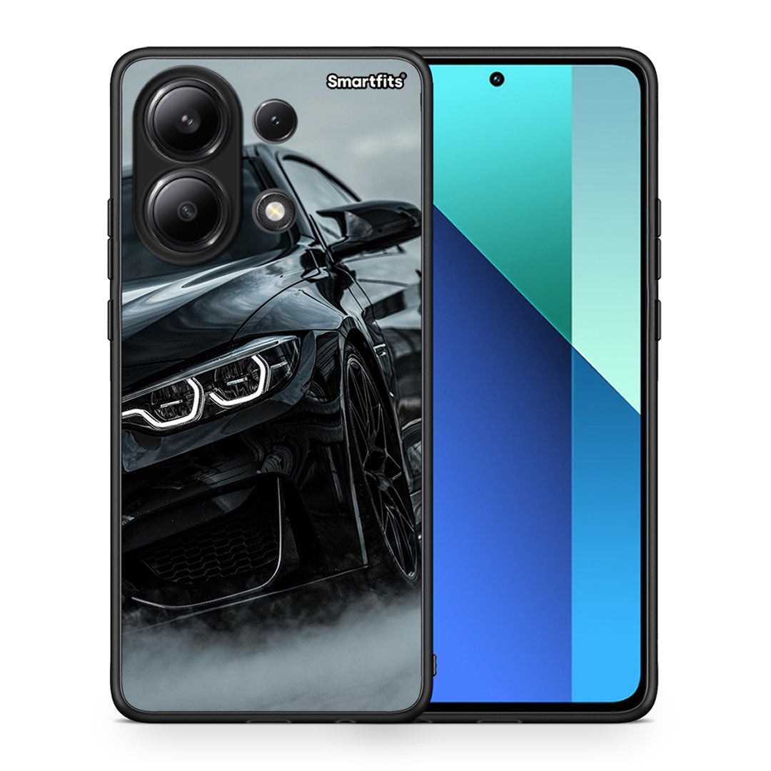 Θήκη Xiaomi Redmi Note 13 4G Black BMW από τη Smartfits με σχέδιο στο πίσω μέρος και μαύρο περίβλημα | Xiaomi Redmi Note 13 4G Black BMW case with colorful back and black bezels