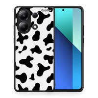 Thumbnail for Θήκη Xiaomi Redmi Note 13 4G Cow Print από τη Smartfits με σχέδιο στο πίσω μέρος και μαύρο περίβλημα | Xiaomi Redmi Note 13 4G Cow Print case with colorful back and black bezels