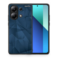 Thumbnail for Θήκη Xiaomi Redmi Note 13 4G Blue Abstract Geometric από τη Smartfits με σχέδιο στο πίσω μέρος και μαύρο περίβλημα | Xiaomi Redmi Note 13 4G Blue Abstract Geometric case with colorful back and black bezels