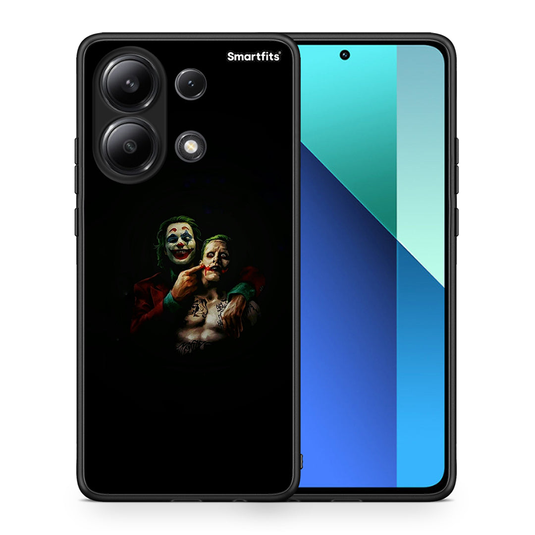 Θήκη Xiaomi Redmi Note 13 4G Clown Hero από τη Smartfits με σχέδιο στο πίσω μέρος και μαύρο περίβλημα | Xiaomi Redmi Note 13 4G Clown Hero case with colorful back and black bezels