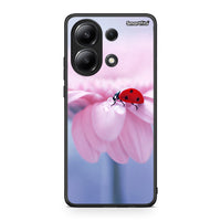 Thumbnail for Xiaomi Redmi Note 13 4G Ladybug Flower θήκη από τη Smartfits με σχέδιο στο πίσω μέρος και μαύρο περίβλημα | Smartphone case with colorful back and black bezels by Smartfits