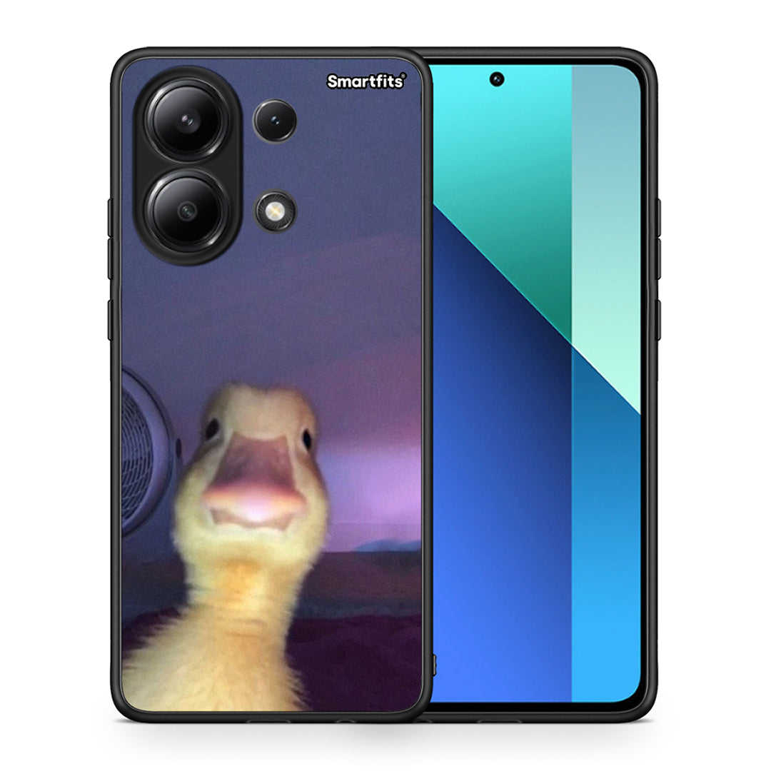 Θήκη Xiaomi Redmi Note 13 4G Meme Duck από τη Smartfits με σχέδιο στο πίσω μέρος και μαύρο περίβλημα | Xiaomi Redmi Note 13 4G Meme Duck case with colorful back and black bezels