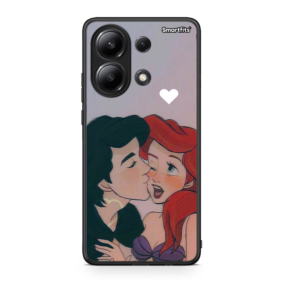 Xiaomi Redmi Note 13 4G Mermaid Love Θήκη Αγίου Βαλεντίνου από τη Smartfits με σχέδιο στο πίσω μέρος και μαύρο περίβλημα | Smartphone case with colorful back and black bezels by Smartfits