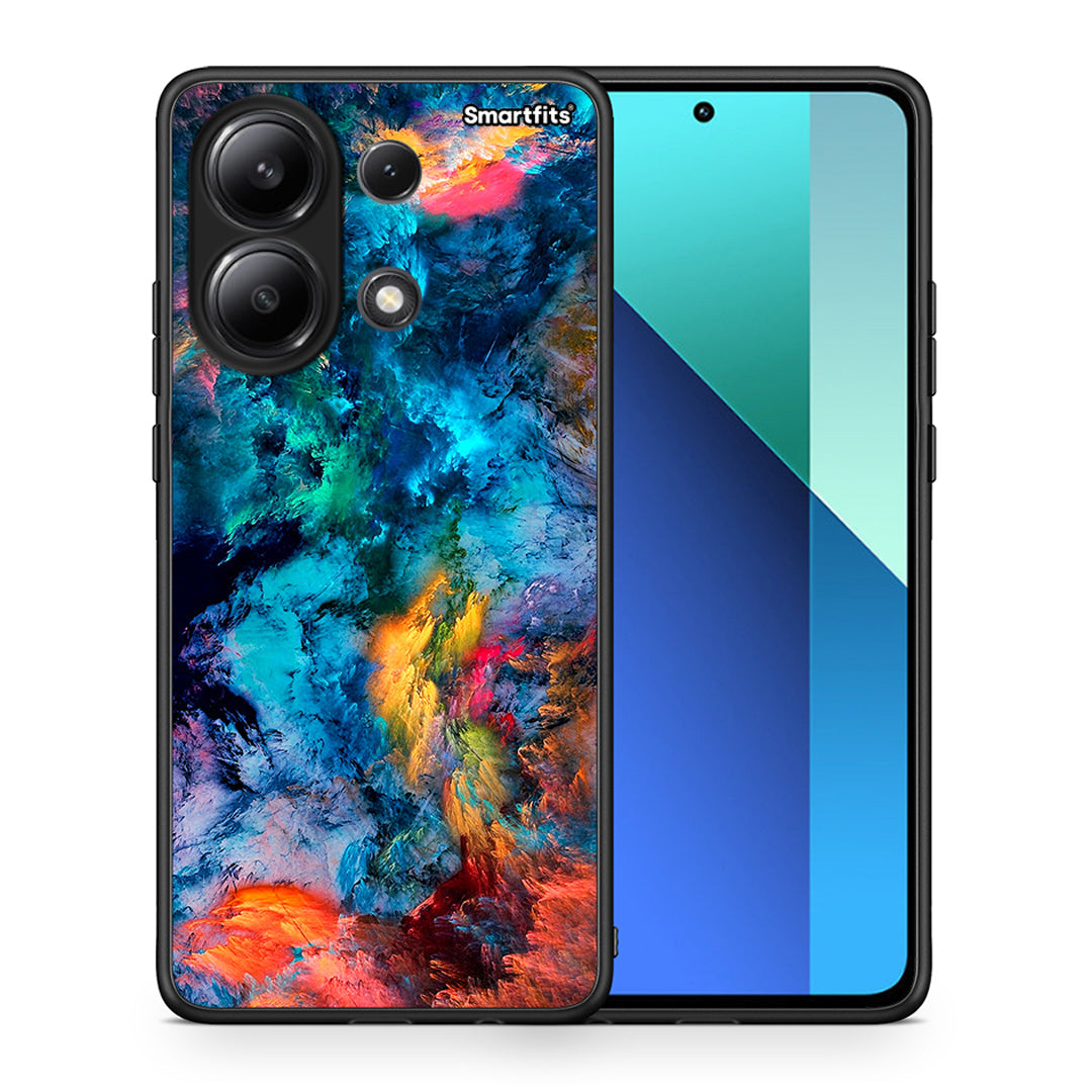 Θήκη Xiaomi Redmi Note 13 4G Crayola Paint από τη Smartfits με σχέδιο στο πίσω μέρος και μαύρο περίβλημα | Xiaomi Redmi Note 13 4G Crayola Paint case with colorful back and black bezels