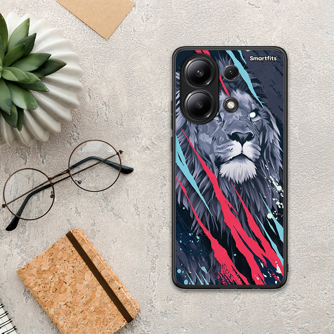 PopArt Lion Designer - Xiaomi Redmi Note 13 4G θήκη