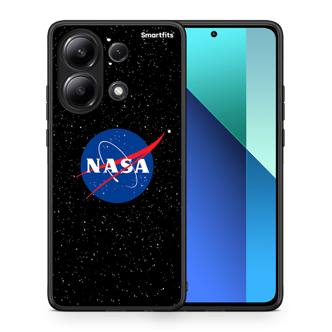 Θήκη Xiaomi Redmi Note 13 4G NASA PopArt από τη Smartfits με σχέδιο στο πίσω μέρος και μαύρο περίβλημα | Xiaomi Redmi Note 13 4G NASA PopArt case with colorful back and black bezels