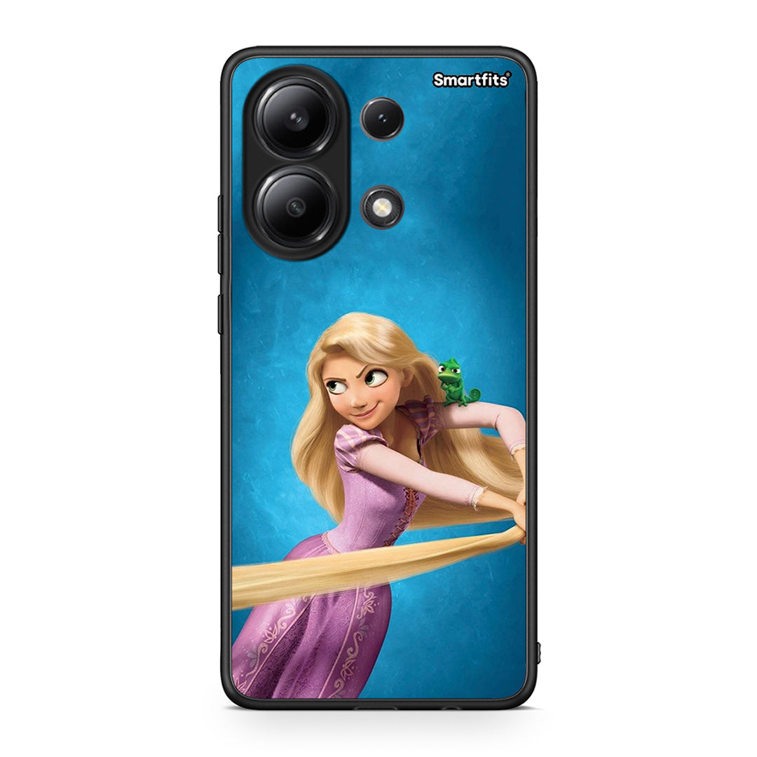 Xiaomi Redmi Note 13 4G Tangled 2 Θήκη Αγίου Βαλεντίνου από τη Smartfits με σχέδιο στο πίσω μέρος και μαύρο περίβλημα | Smartphone case with colorful back and black bezels by Smartfits