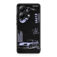 Thumbnail for Xiaomi Redmi Note 13 4G Tokyo Drift Θήκη Αγίου Βαλεντίνου από τη Smartfits με σχέδιο στο πίσω μέρος και μαύρο περίβλημα | Smartphone case with colorful back and black bezels by Smartfits