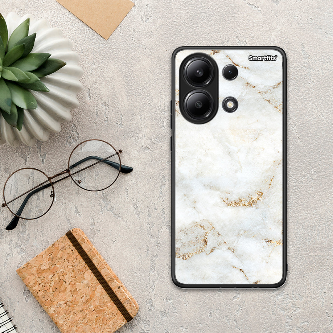 White Gold Marble - Xiaomi Redmi Note 13 4G θήκη