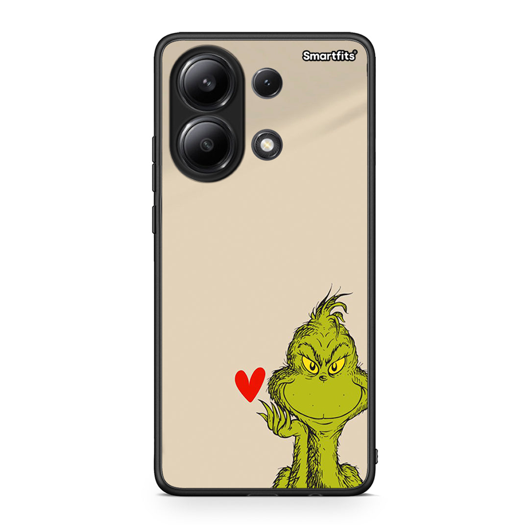 Xiaomi Redmi Note 13 4G Xmas Grinch θήκη από τη Smartfits με σχέδιο στο πίσω μέρος και μαύρο περίβλημα | Smartphone case with colorful back and black bezels by Smartfits