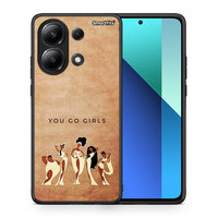 Thumbnail for Θήκη Xiaomi Redmi Note 13 4G You Go Girl από τη Smartfits με σχέδιο στο πίσω μέρος και μαύρο περίβλημα | Xiaomi Redmi Note 13 4G You Go Girl case with colorful back and black bezels