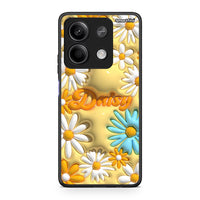 Thumbnail for Xiaomi Redmi Note 13 5G Bubble Daisies θήκη από τη Smartfits με σχέδιο στο πίσω μέρος και μαύρο περίβλημα | Smartphone case with colorful back and black bezels by Smartfits