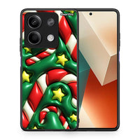 Thumbnail for Θήκη Xiaomi Redmi Note 13 5G Christmas Bubbles από τη Smartfits με σχέδιο στο πίσω μέρος και μαύρο περίβλημα | Xiaomi Redmi Note 13 5G Christmas Bubbles case with colorful back and black bezels