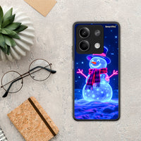 Thumbnail for Christmas Neon Snowman - Xiaomi Redmi Note 13 5G θήκη