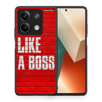 Thumbnail for Θήκη Xiaomi Redmi Note 13 5G Like A Boss από τη Smartfits με σχέδιο στο πίσω μέρος και μαύρο περίβλημα | Xiaomi Redmi Note 13 5G Like A Boss case with colorful back and black bezels