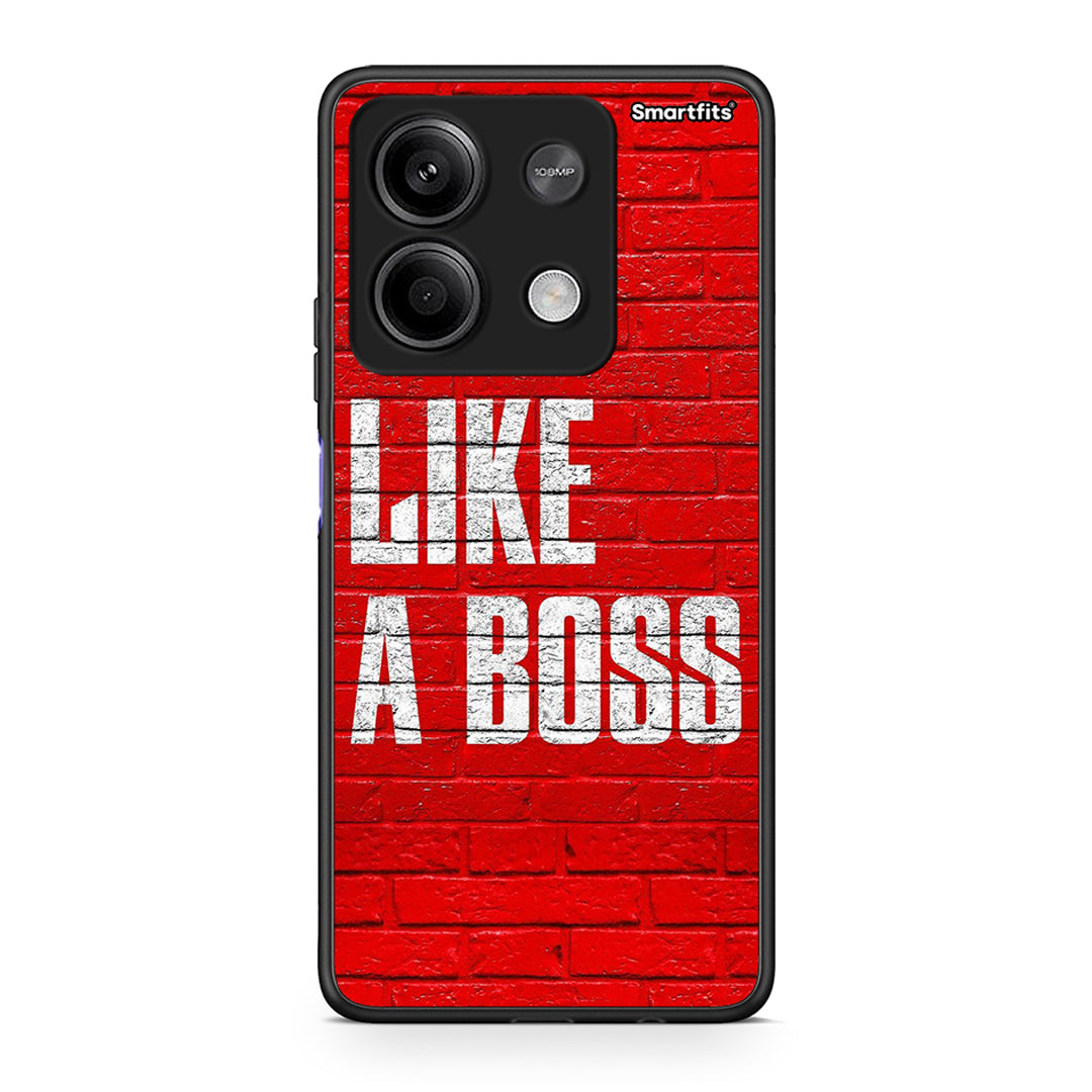 Xiaomi Redmi Note 13 5G Like A Boss θήκη από τη Smartfits με σχέδιο στο πίσω μέρος και μαύρο περίβλημα | Smartphone case with colorful back and black bezels by Smartfits