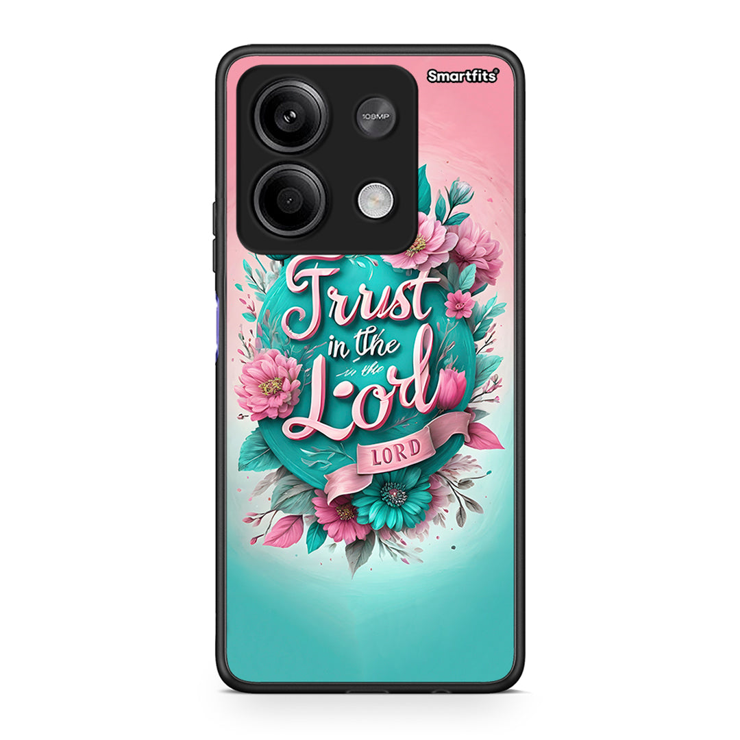 Xiaomi Redmi Note 13 5G Lord Trust θήκη από τη Smartfits με σχέδιο στο πίσω μέρος και μαύρο περίβλημα | Smartphone case with colorful back and black bezels by Smartfits