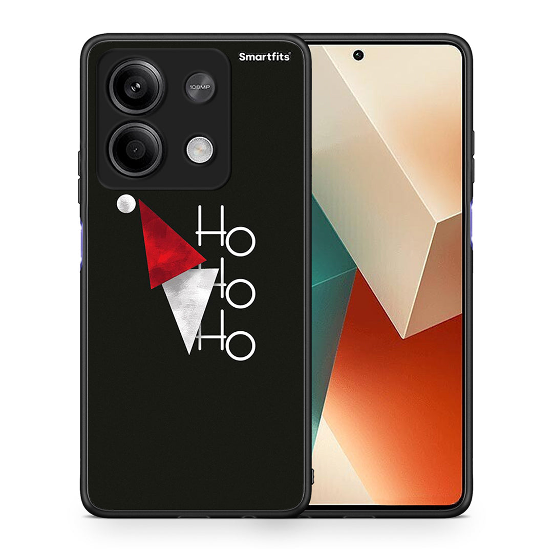 Θήκη Xiaomi Redmi Note 13 5G Minimal Christmas από τη Smartfits με σχέδιο στο πίσω μέρος και μαύρο περίβλημα | Xiaomi Redmi Note 13 5G Minimal Christmas case with colorful back and black bezels