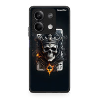 Thumbnail for Xiaomi Redmi Note 13 5G Skull King Ace θήκη από τη Smartfits με σχέδιο στο πίσω μέρος και μαύρο περίβλημα | Smartphone case with colorful back and black bezels by Smartfits