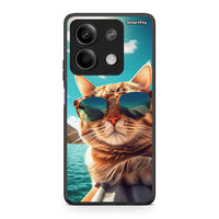 Thumbnail for Xiaomi Redmi Note 13 5G Summer Cat θήκη από τη Smartfits με σχέδιο στο πίσω μέρος και μαύρο περίβλημα | Smartphone case with colorful back and black bezels by Smartfits