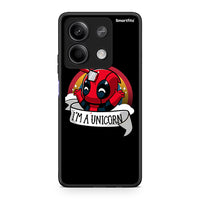 Thumbnail for Xiaomi Redmi Note 13 5G Unicorn Deadpool θήκη από τη Smartfits με σχέδιο στο πίσω μέρος και μαύρο περίβλημα | Smartphone case with colorful back and black bezels by Smartfits