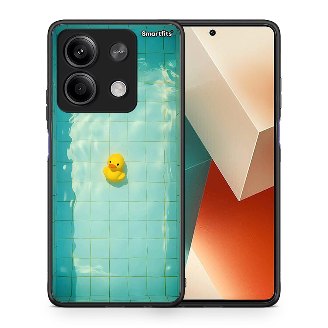 Θήκη Xiaomi Redmi Note 13 5G Yellow Duck από τη Smartfits με σχέδιο στο πίσω μέρος και μαύρο περίβλημα | Xiaomi Redmi Note 13 5G Yellow Duck case with colorful back and black bezels