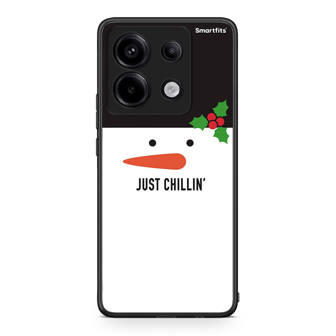 Xiaomi Redmi Note 13 Pro 5G Christmas Chillin θήκη από τη Smartfits με σχέδιο στο πίσω μέρος και μαύρο περίβλημα | Smartphone case with colorful back and black bezels by Smartfits