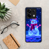 Thumbnail for Christmas Neon Snowman - Xiaomi Redmi Note 13 Pro 5G θήκη