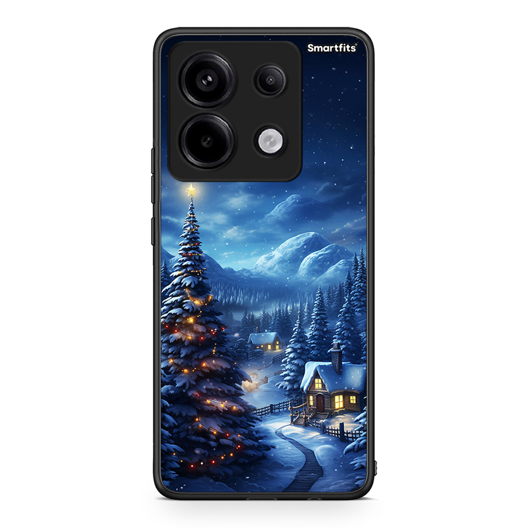 Xiaomi Redmi Note 13 Pro 5G Christmas Scenery θήκη από τη Smartfits με σχέδιο στο πίσω μέρος και μαύρο περίβλημα | Smartphone case with colorful back and black bezels by Smartfits