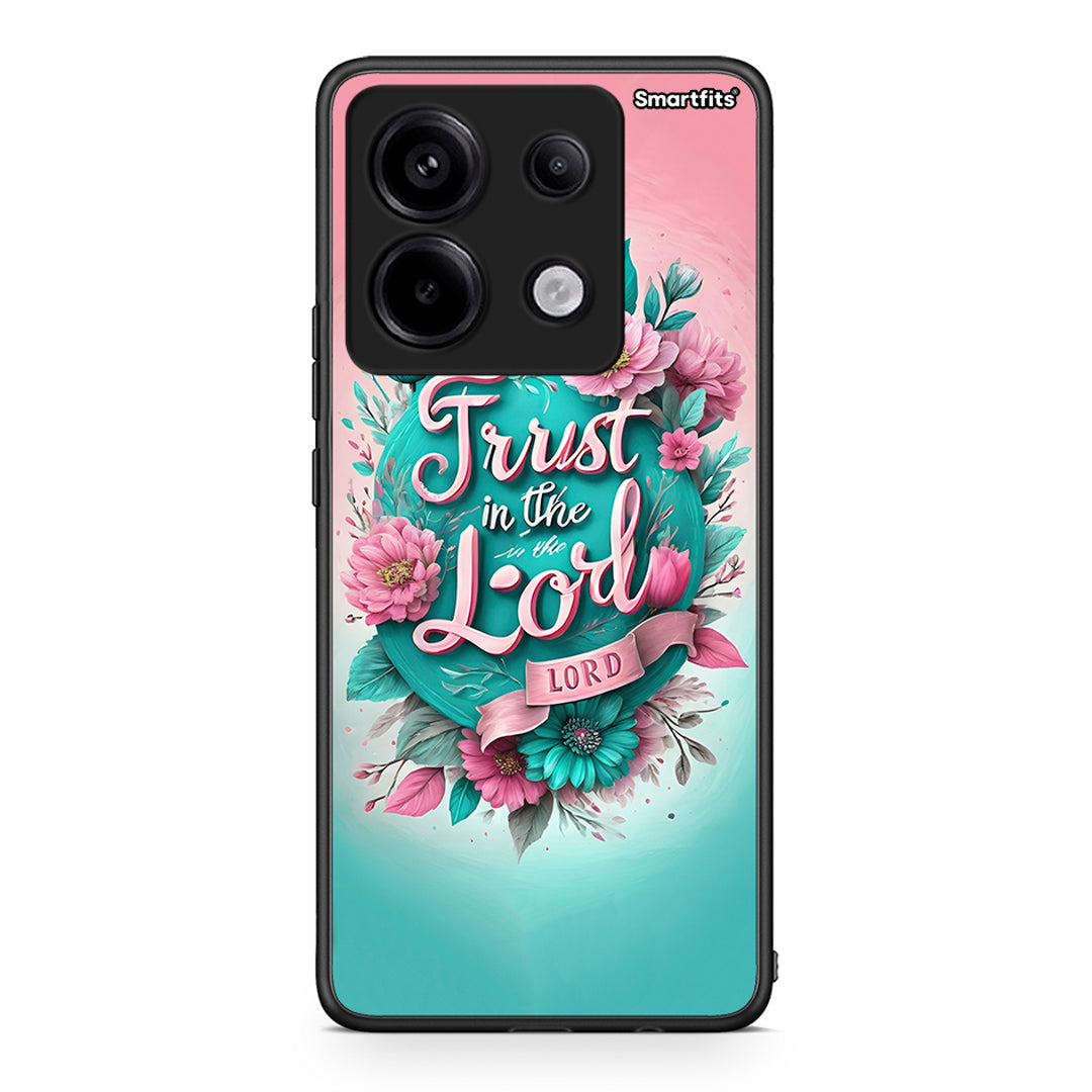 Xiaomi Redmi Note 13 Pro 5G Lord Trust θήκη από τη Smartfits με σχέδιο στο πίσω μέρος και μαύρο περίβλημα | Smartphone case with colorful back and black bezels by Smartfits