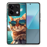 Thumbnail for Θήκη Xiaomi Redmi Note 13 Pro 5G Summer Cat από τη Smartfits με σχέδιο στο πίσω μέρος και μαύρο περίβλημα | Xiaomi Redmi Note 13 Pro 5G Summer Cat case with colorful back and black bezels