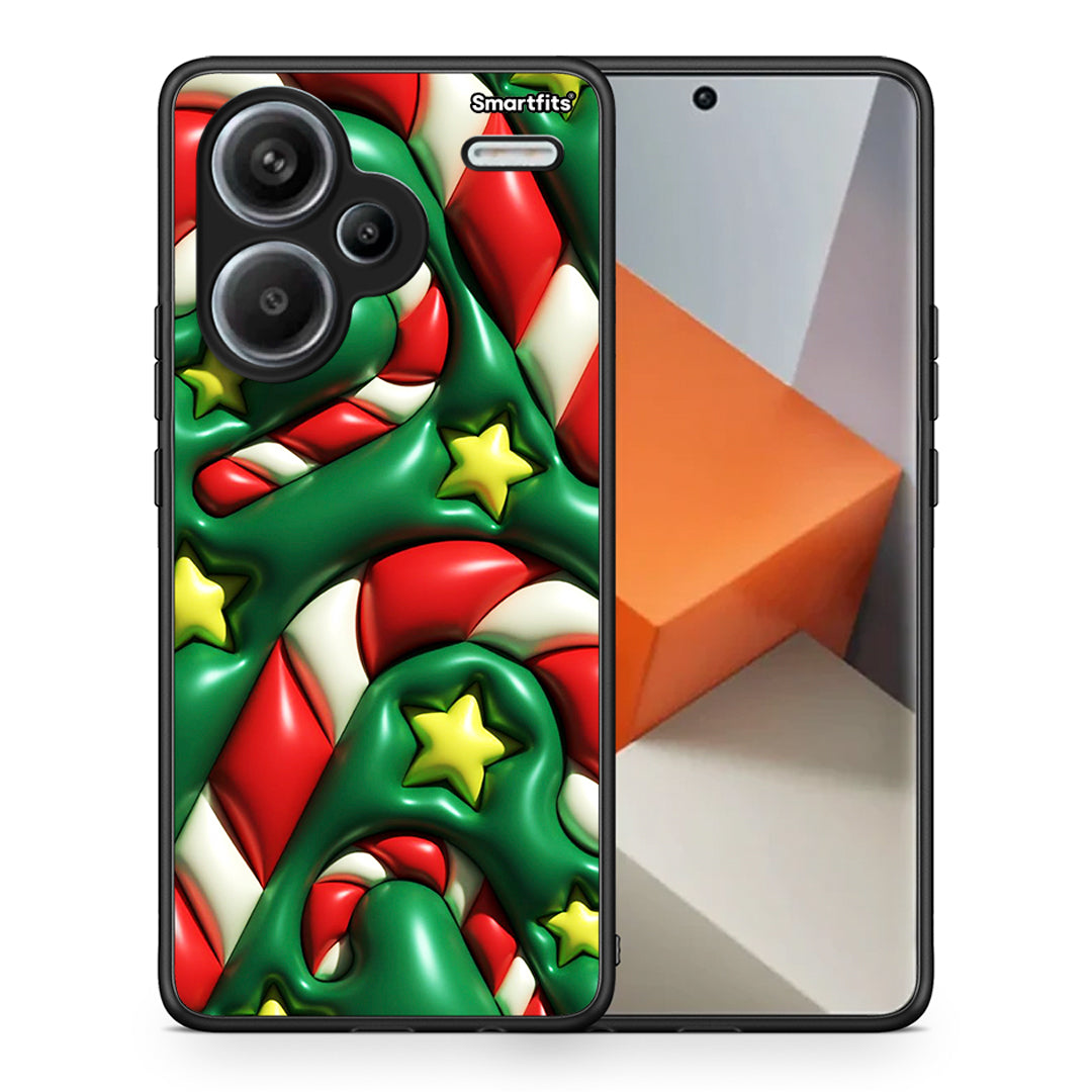 Θήκη Xiaomi Redmi Note 13 Pro Plus 5G Christmas Bubbles από τη Smartfits με σχέδιο στο πίσω μέρος και μαύρο περίβλημα | Xiaomi Redmi Note 13 Pro Plus 5G Christmas Bubbles case with colorful back and black bezels