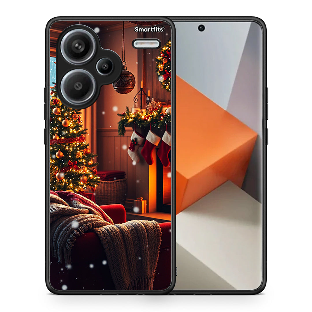 Θήκη Xiaomi Redmi Note 13 Pro Plus 5G Home For Christmas από τη Smartfits με σχέδιο στο πίσω μέρος και μαύρο περίβλημα | Xiaomi Redmi Note 13 Pro Plus 5G Home For Christmas case with colorful back and black bezels