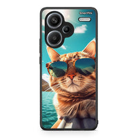 Thumbnail for Xiaomi Redmi Note 13 Pro Plus 5G Summer Cat θήκη από τη Smartfits με σχέδιο στο πίσω μέρος και μαύρο περίβλημα | Smartphone case with colorful back and black bezels by Smartfits