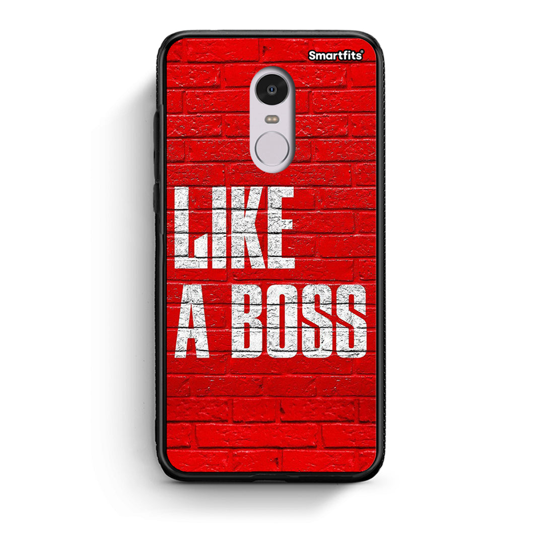 Xiaomi Redmi Note 4/4X Like A Boss θήκη από τη Smartfits με σχέδιο στο πίσω μέρος και μαύρο περίβλημα | Smartphone case with colorful back and black bezels by Smartfits