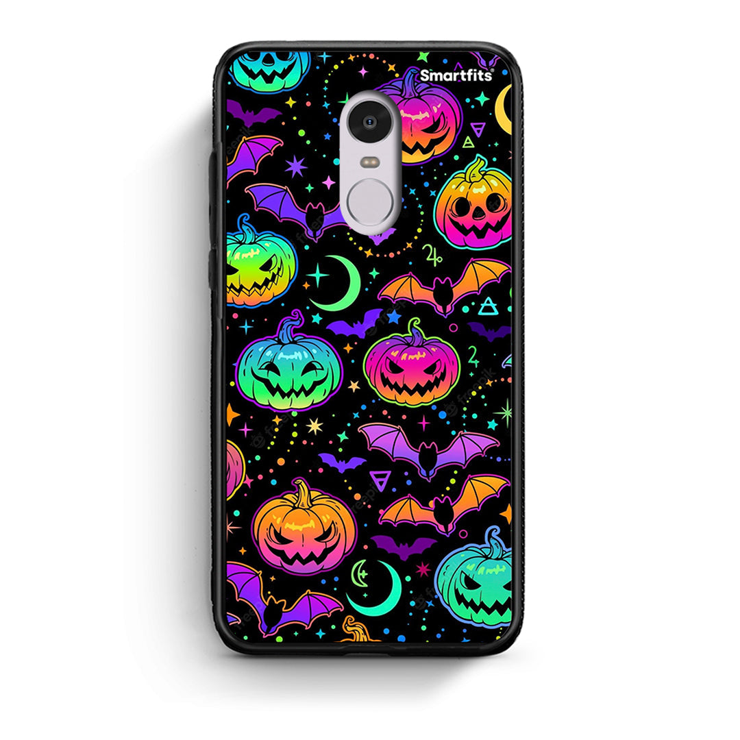 Xiaomi Redmi Note 4/4X Neon Halloween θήκη από τη Smartfits με σχέδιο στο πίσω μέρος και μαύρο περίβλημα | Smartphone case with colorful back and black bezels by Smartfits