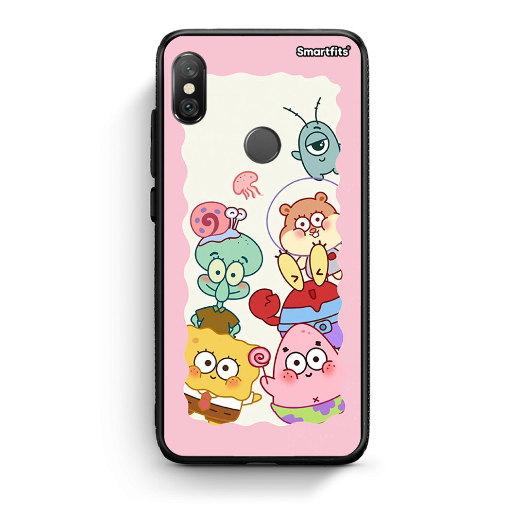 Xiaomi Redmi Note 5 Cute Companion θήκη από τη Smartfits με σχέδιο στο πίσω μέρος και μαύρο περίβλημα | Smartphone case with colorful back and black bezels by Smartfits