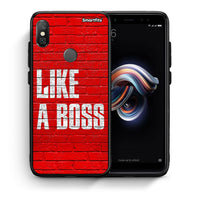 Thumbnail for Θήκη Xiaomi Redmi Note 5 Like A Boss από τη Smartfits με σχέδιο στο πίσω μέρος και μαύρο περίβλημα | Xiaomi Redmi Note 5 Like A Boss case with colorful back and black bezels