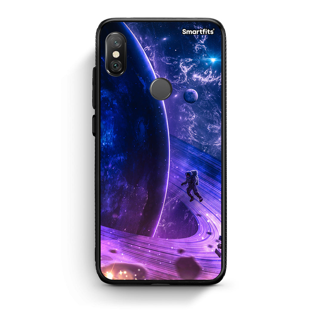 Xiaomi Redmi Note 5 Lost Astronaut θήκη από τη Smartfits με σχέδιο στο πίσω μέρος και μαύρο περίβλημα | Smartphone case with colorful back and black bezels by Smartfits