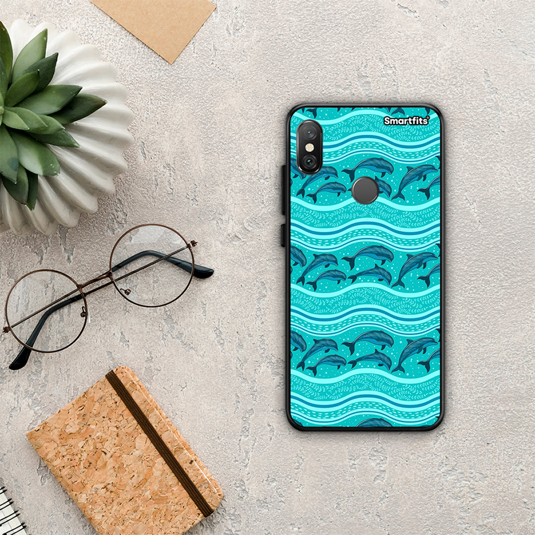Swimming Dolphins - Xiaomi Redmi Note 5 case