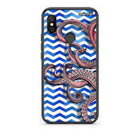 Thumbnail for Xiaomi Redmi Note 6 Pro Chevron Devilfish θήκη από τη Smartfits με σχέδιο στο πίσω μέρος και μαύρο περίβλημα | Smartphone case with colorful back and black bezels by Smartfits