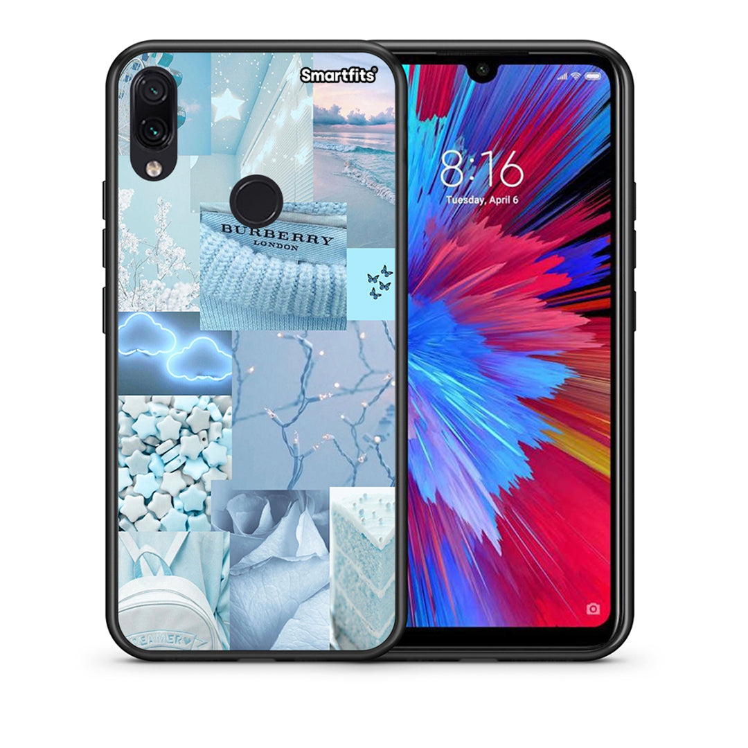 Θήκη Xiaomi Redmi Note 7 Ciel Aesthetic Collage από τη Smartfits με σχέδιο στο πίσω μέρος και μαύρο περίβλημα | Xiaomi Redmi Note 7 Ciel Aesthetic Collage case with colorful back and black bezels