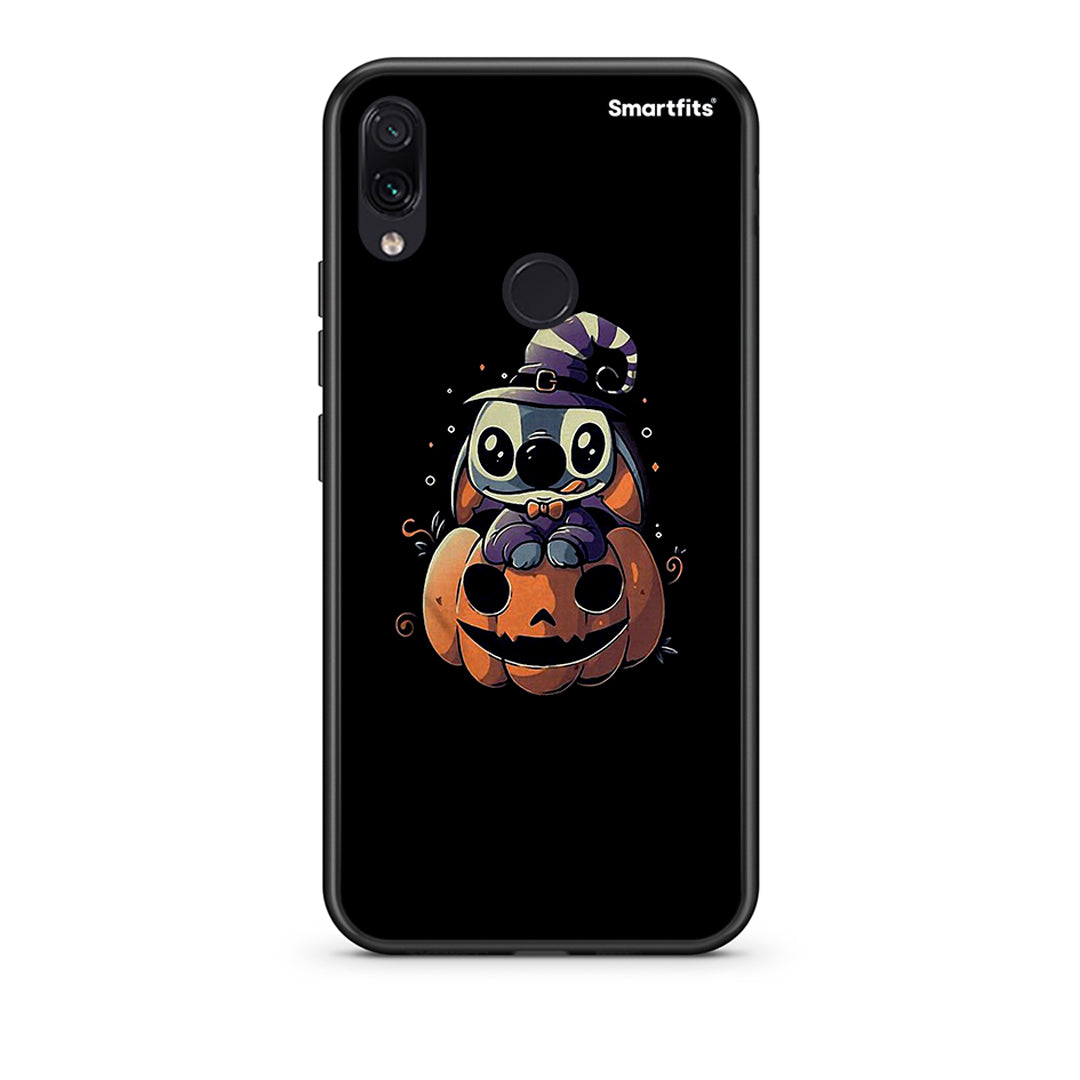 Xiaomi Redmi Note 7 Halloween Stitch θήκη από τη Smartfits με σχέδιο στο πίσω μέρος και μαύρο περίβλημα | Smartphone case with colorful back and black bezels by Smartfits