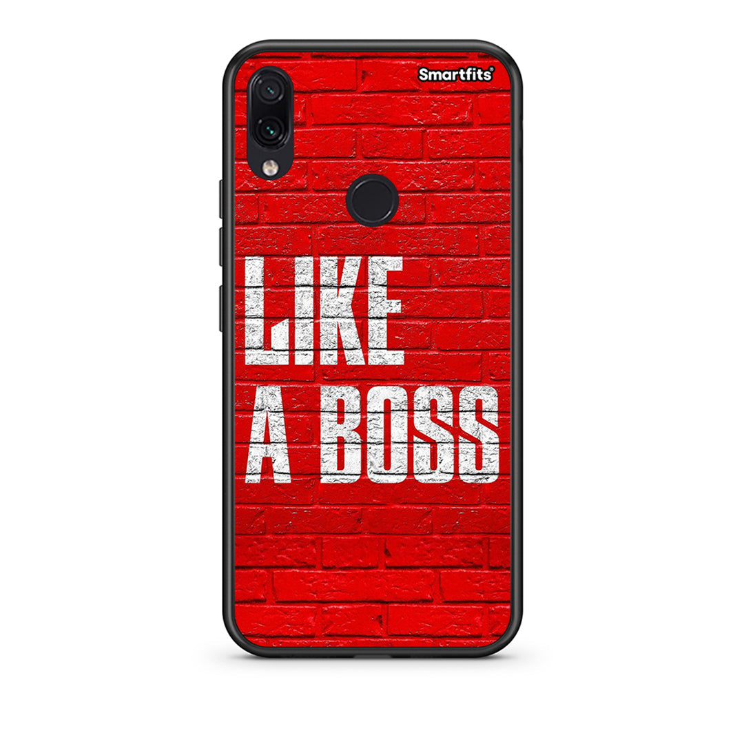 Xiaomi Redmi Note 7 Like A Boss θήκη από τη Smartfits με σχέδιο στο πίσω μέρος και μαύρο περίβλημα | Smartphone case with colorful back and black bezels by Smartfits